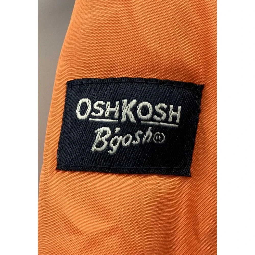 OshKosh B'gosh Jacket Boys 6 Colorblock Hooded Sherpa Puffer‎ Water Resistant